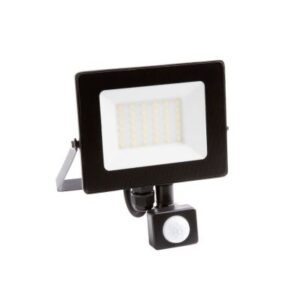 LED REFLEKTOR 20W 6500K PIR SENZOR CRNI SLIM