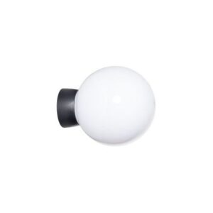 LED ZIDNA SVJETILJKA 12W PVC CRNA OKRUGLA